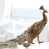 Jay Strongwater Theseus Grand Peacock Figurine - Bouquet