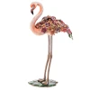 Jay Strongwater Amira Floral Flamingo Figurine