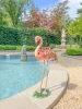Jay Strongwater Amira Floral Flamingo Figurine