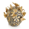 Jay Strongwater Frida Pave Skull with Butterflies Figurine