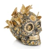 Jay Strongwater Frida Pave Skull with Butterflies Figurine