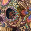 Jay Strongwater Frida Skull with Butterflies Figurine