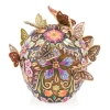 Jay Strongwater Frida Skull with Butterflies Figurine