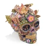 Jay Strongwater Frida Skull with Butterflies Figurine