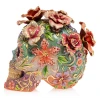 Jay Strongwater Catrina Skull with Roses Figurine