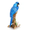 Jay Strongwater Julie and Blaze Macaws on Branch Figurine