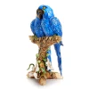 Jay Strongwater Julie and Blaze Macaws on Branch Figurine