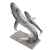 Jay Strongwater Finn Whale and Calf Figurine