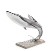 Jay Strongwater Finn Whale and Calf Figurine