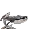 Jay Strongwater Finn Whale and Calf Figurine