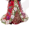 Jay Strongwater Floral Santa Claus Figurine - Jewel