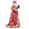 Jay Strongwater Floral Santa Claus Figurine - Jewel