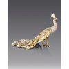 Jay Strongwater Theseus Grand Peacock Figurine - White/Gold Limited Edition