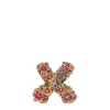 Jay Strongwater Daisy Floral Kisses "X" Objet