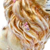Jay Strongwater Zar Majestic Lion With Flowers Figurine