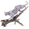 Jay Strongwater Terron Snow Leopard Descending Branch Figurine