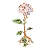 Jay Strongwater Nori Hydrangea Objet in Pink