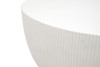 Essentials for Living Soleil Fluted Coffee Table in Ivory Concrete