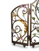 Jay Strongwater Vincente Fireplace Screen - Flora & Fauna