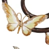 Jay Strongwater Vincente Fireplace Screen - Gold & White