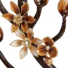 Jay Strongwater Vincente Fireplace Screen - Gold & White