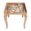 Jay Strongwater Josephine Floral Side Table
