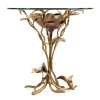 Jay Strongwater Marjorie Magnolia Table - Gold & White