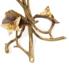 Jay Strongwater Marjorie Magnolia Table - Gold & White