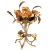 Jay Strongwater Marjorie Magnolia Table - Gold & White