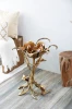 Jay Strongwater Marjorie Magnolia Table - Gold & White