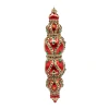 Jay Strongwater Jewel Icicle Ornament - Red and Gold
