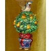 Jay Strongwater Partridge In A Pear Tree Glass Ornament