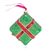 Jay Strongwater Five Golden Rings Glass Ornament