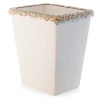 Jay Strongwater Esther Bejeweled Trash Bin - Opal
