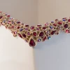 Jay Strongwater Esther Bejeweled Trash Bin - Ruby