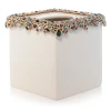 Jay Strongwater Emerson Bejeweled Tissue Box - Peacock