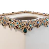 Jay Strongwater Emerson Bejeweled Tissue Box - Peacock