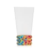 Jay Strongwater Opus Pyramid 10" Vase - Rainbow
