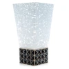 Jay Strongwater Opus Pyramid 10" Vase - Black Onyx
