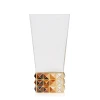 Jay Strongwater Opus Pyramid 10" Vase - Topaz