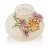 Jay Strongwater Holland Leaf and Flower 5" Vase - Flora
