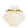Jay Strongwater Holland Leaf and Flower 5" Vase - Provence