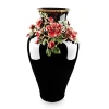 Jay Strongwater Rose Nightbloom 21" Vase