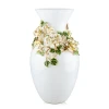 Jay Strongwater Gabrielle Grand Rose Yellow 19.25" Vase