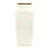 Jay Strongwater Isolde Hydrangea Square 15" Ceramic Vase