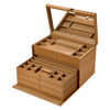 WOLF - Lauren Extra Large Jewelry Box in Caramel