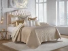 Cloud9 Design Maya Beige and Gold Quilt Set