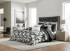 Cloud9 Design Ziya Black Brushstroke Duvet Cover