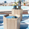 Cyan Design Honeycomb Tray Table Small in Oak Veneer