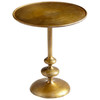 Cyan Design Tote Side Table in Antique Brass